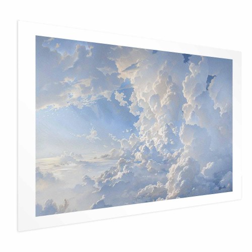 Plakat med himmel og skyer - Solen afslører skyernes hemmeligheder
