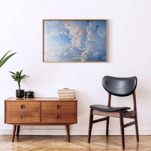 Plakat med himmel og skyer - Solen afslører skyernes hemmeligheder