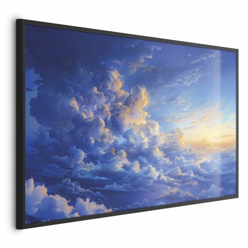 Plakat med himmel og skyer - abstrakt vægdekoration