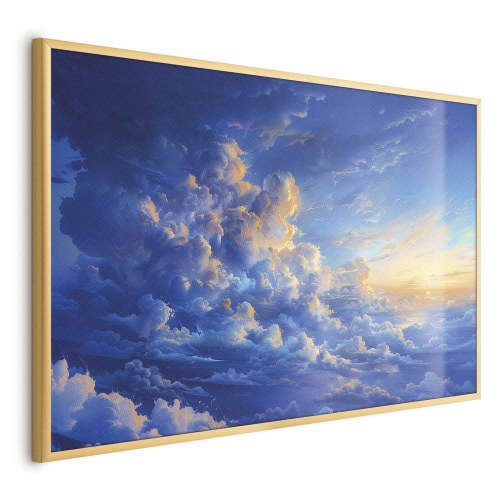 Plakat med himmel og skyer - abstrakt vægdekoration