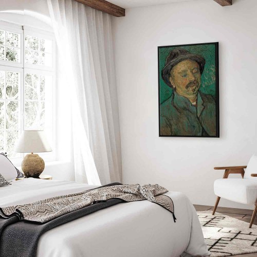 Vincent van Gogh billede på lærred - Portræt af en enøjet mand