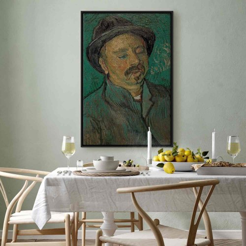 Vincent van Gogh billede på lærred - Portræt af en enøjet mand