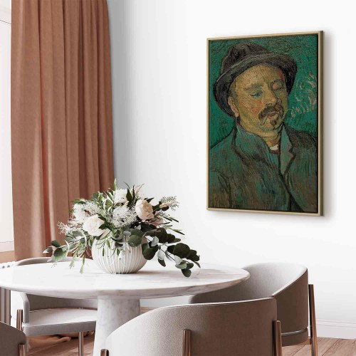 Vincent van Gogh billede på lærred - Portræt af en enøjet mand