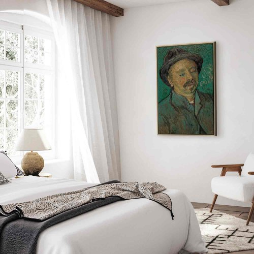 Vincent van Gogh billede på lærred - Portræt af en enøjet mand