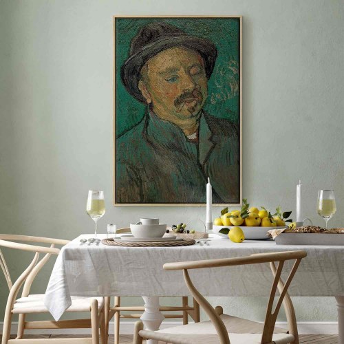 Vincent van Gogh billede på lærred - Portræt af en enøjet mand