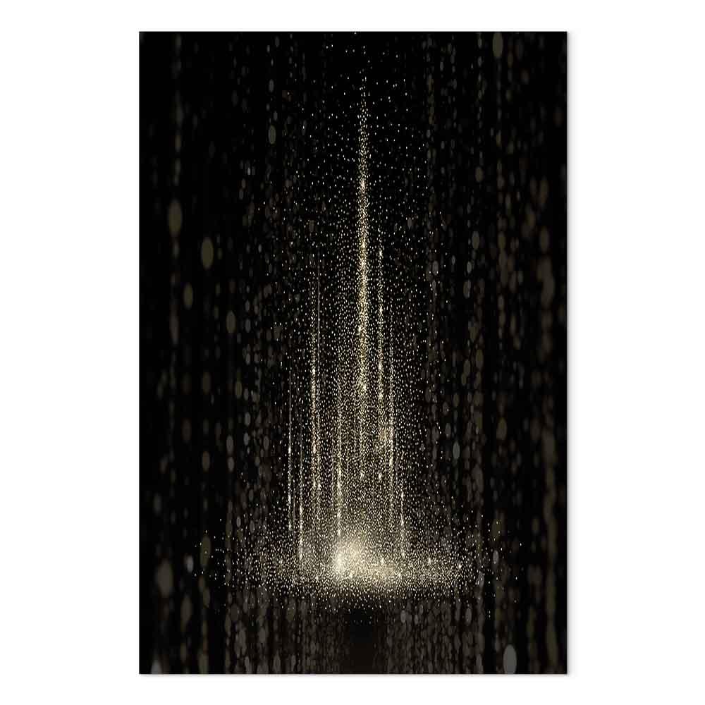 Lærredsbillede Snestorm - lodret vægbillede på lærred med tryk på kanterne - 40 x 60 cm - Akustisk