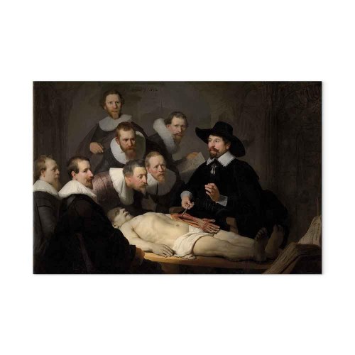 Rembrandt billede på lærred - Dr. Tulps anatomilektion