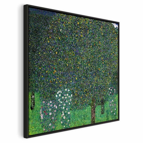 Gustav Klimt billede på lærred - Roser blandt træerne