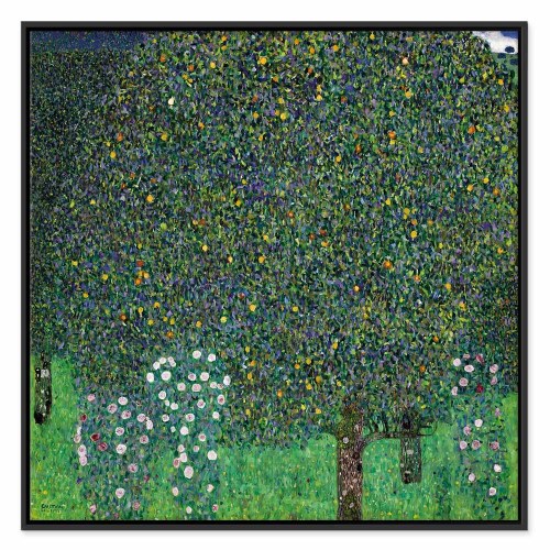 Gustav Klimt billede på lærred - Roser blandt træerne