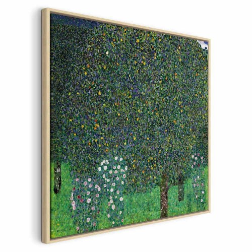 Gustav Klimt billede på lærred - Roser blandt træerne