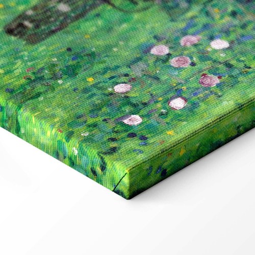 Gustav Klimt billede på lærred - Roser blandt træerne
