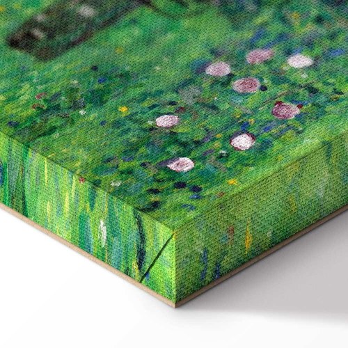 Gustav Klimt billede på lærred - Roser blandt træerne