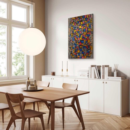 Piet Mondrian Composition billede på lærred - reproduktion i flere størrelser