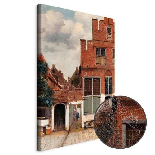 Jan Vermeer billede på lærred - Det lille stræde