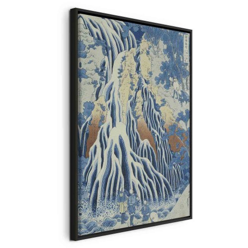 Hokusai Katsushika lærredsbillede - Kirifuri-vandfaldet på Kurokami-bjerget