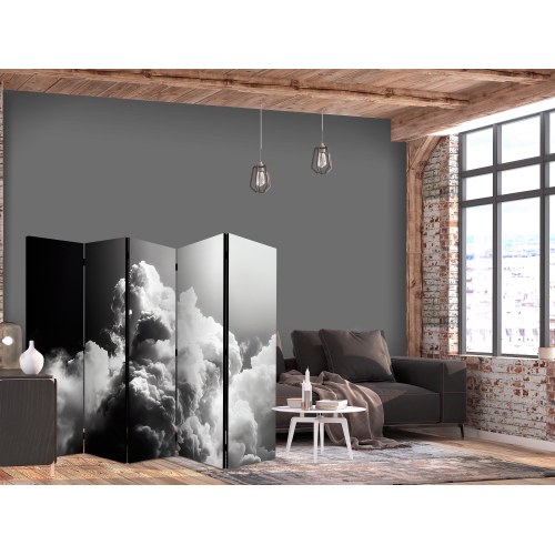 5-panels skærmvæg med skymotiv 225 x 172 cm