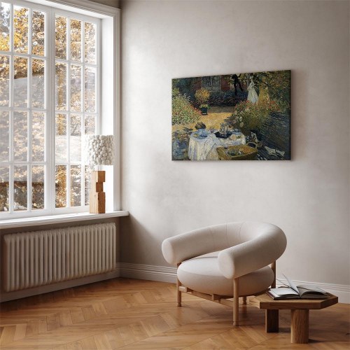 Claude Monet - Frokosten i Argenteuil lærredsbillede