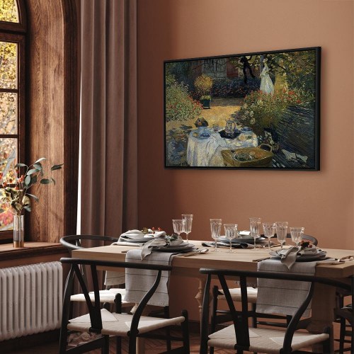 Claude Monet - Frokosten i Argenteuil lærredsbillede