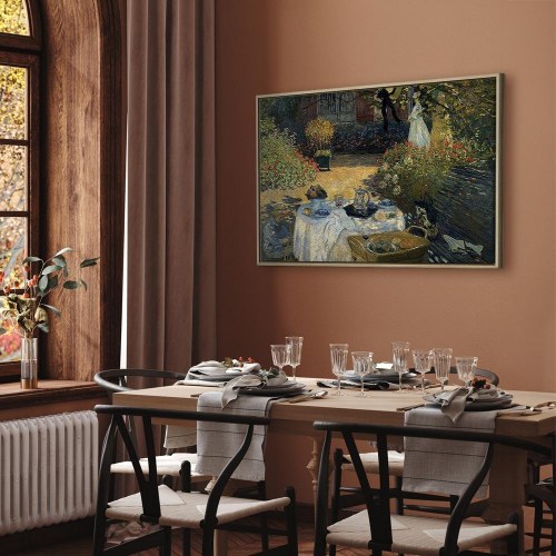 Claude Monet - Frokosten i Argenteuil lærredsbillede