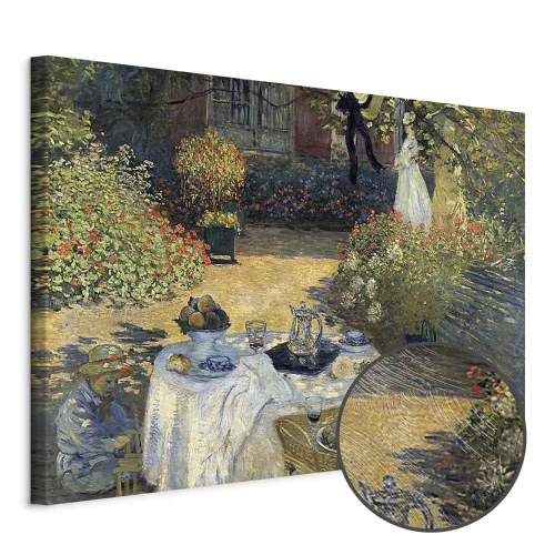 Claude Monet - Frokosten i Argenteuil lærredsbillede