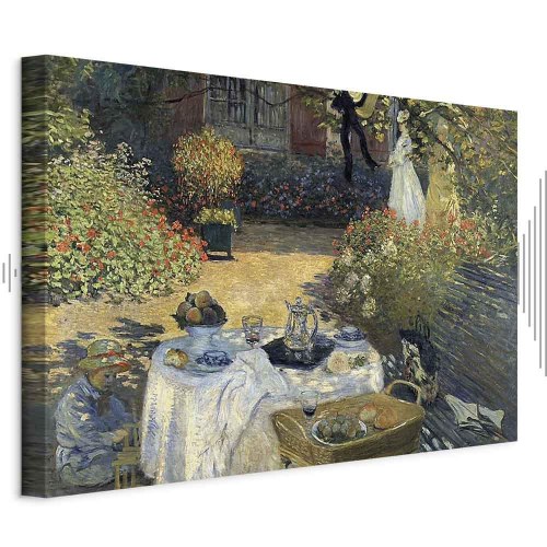 Claude Monet - Frokosten i Argenteuil lærredsbillede