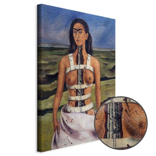 Frida Kahlo Den brækkede søjle lærredsbillede