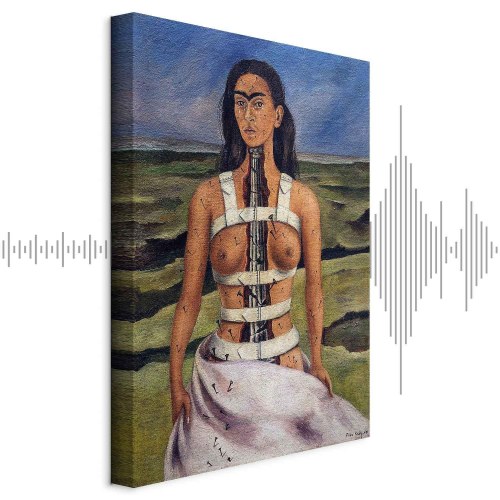 Frida Kahlo Den brækkede søjle lærredsbillede