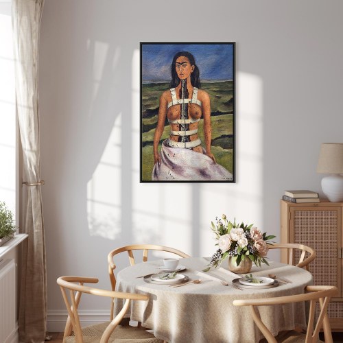 Frida Kahlo Den brækkede søjle lærredsbillede