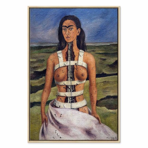 Frida Kahlo Den brækkede søjle lærredsbillede