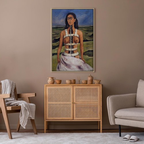 Frida Kahlo Den brækkede søjle lærredsbillede