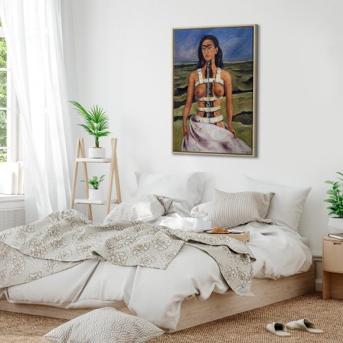 Frida Kahlo Den brækkede søjle lærredsbillede