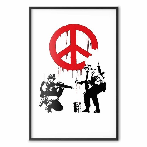 Gadekunst plakat - CND Soldiers