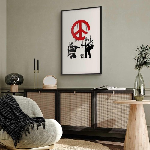Gadekunst plakat - CND Soldiers