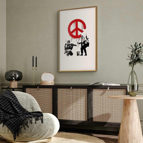 Gadekunst plakat - CND Soldiers