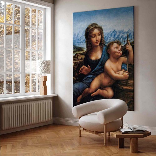 XXL-billede Leonardo da Vinci - Madonna med garnvinde