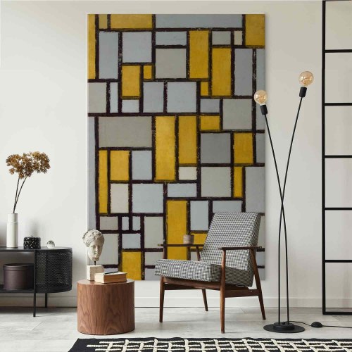Piet Mondrian XXL-billede på lærred - Komposition med gitter 35