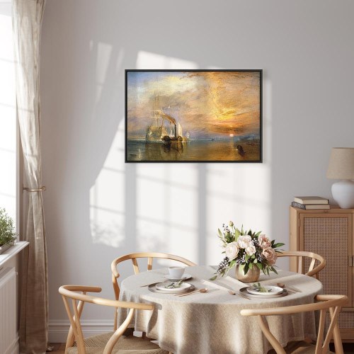 William Turner Den kæmpende Temeraire - billede på lærred