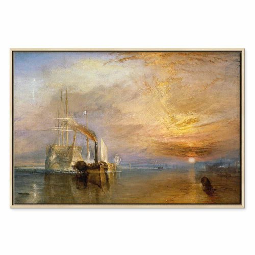 William Turner Den kæmpende Temeraire - billede på lærred