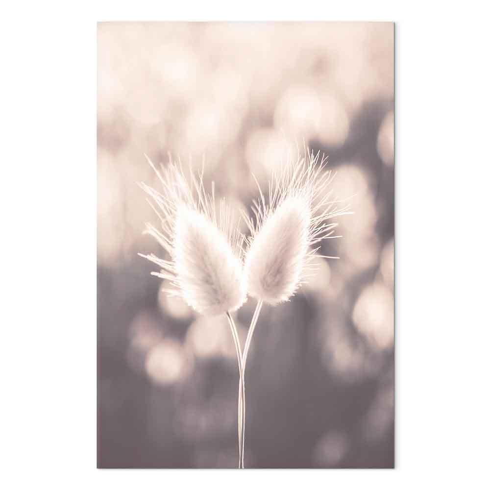 Lærredsbillede - Mildhedens land, 1 del, lodret blomstermotiv - 60 x 90 cm - Akustisk