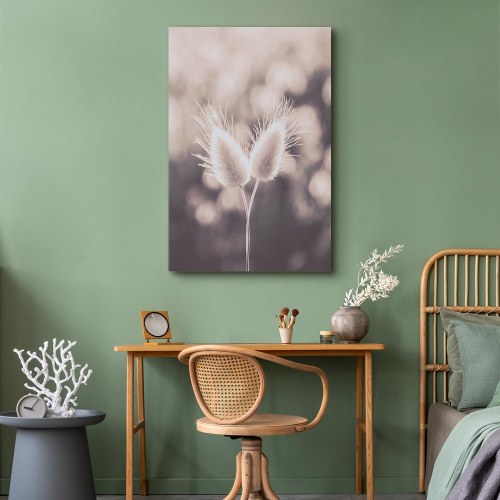 Lærredsbillede Land of Gentleness lodret med blomstermotiv