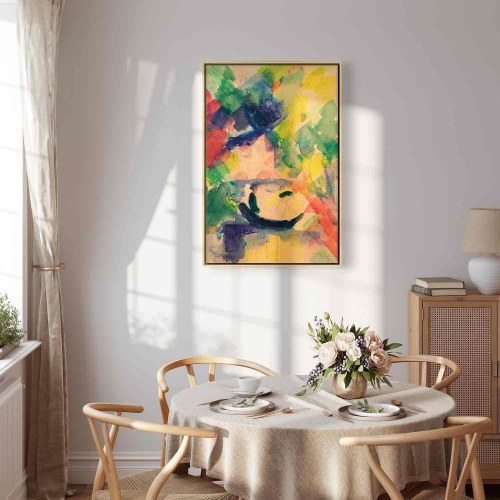 August Macke Billede på lærred - Parret i båden