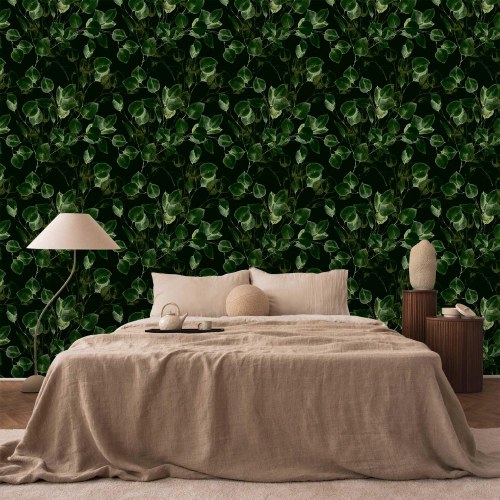 Fototapet med grønne blade - Greenery Decoration
