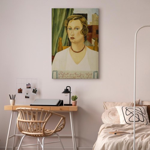 Frida Kahlo lærredsbillede - Portræt af Mrs. Jean Wight