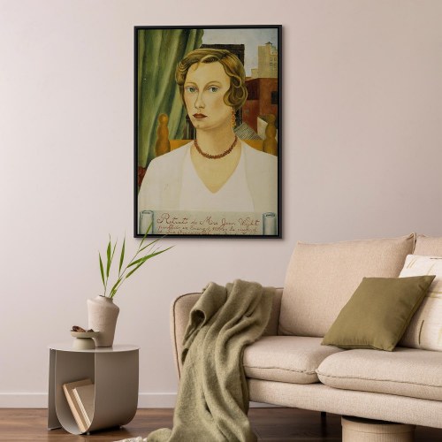 Frida Kahlo lærredsbillede - Portræt af Mrs. Jean Wight