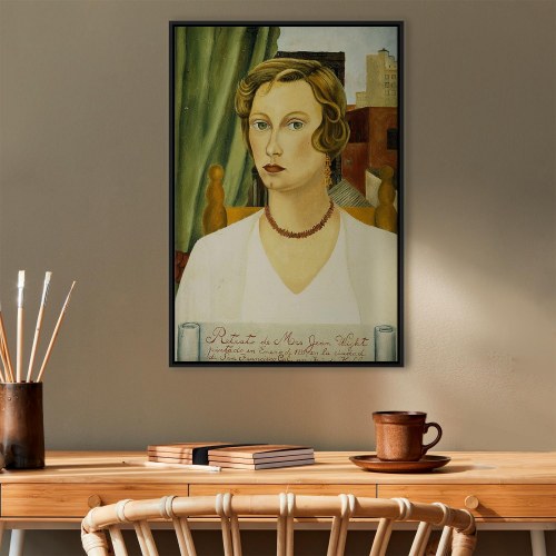 Frida Kahlo lærredsbillede - Portræt af Mrs. Jean Wight