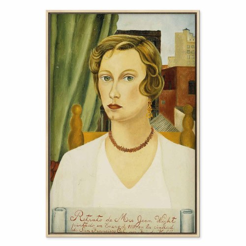 Frida Kahlo lærredsbillede - Portræt af Mrs. Jean Wight