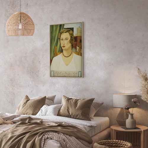 Frida Kahlo lærredsbillede - Portræt af Mrs. Jean Wight