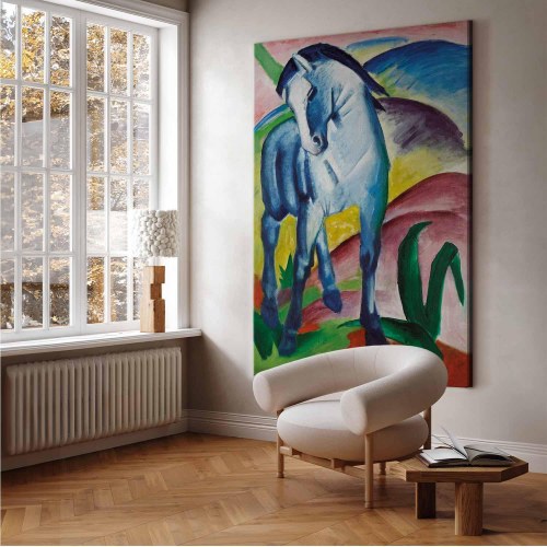 Franz Marc Blå hest XXL lærredsbillede
