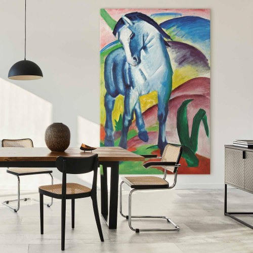 Franz Marc Blå hest XXL lærredsbillede