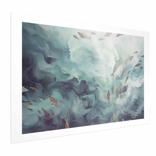 Plakat med fisk i havet - dyreplakat